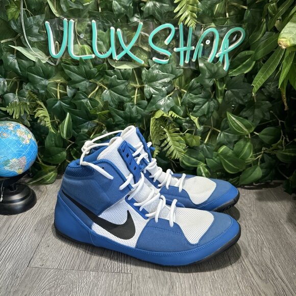 Nike Fury Men's Size 13 Wrestling Shoes MMA Combat Royal Blue AO2416-401 - Picture 1 of 9
